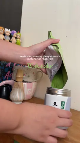 my hot take: culinary matcha isn’t necessarily bad! i now understand why a lot would recommend this for lattes! the flavor is strong & smooth enough to mix with milk.  have you tried this matcha, or anything from mk ‘matcha for food’ line? i’m so excited to explore their other blends 🍵✨ my latte ratio: 3g matcha 2-3g agave syrup  40g water (at 80°c) 90g oatmilk #matchareview #matcharecommendations #marukyukoyamaenwakatake 