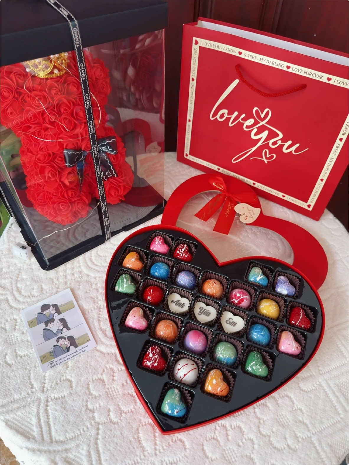 Combo trả khách ạ 🥰 Gấu hoa 350 🐠 Socola ❤️27 Bonbon 450 🐠 #phuongmyc #tunflower #chocolate #sisocola #hottrend #ValentinesDay #hoasaphalong #sihoasap 