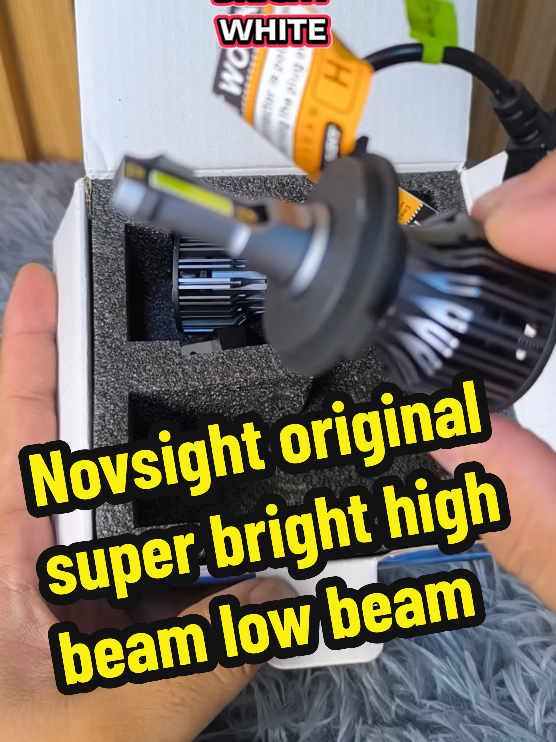 Novsight original Led  headlight bulb super bright  white #novsight #ledheadlight #foryou 