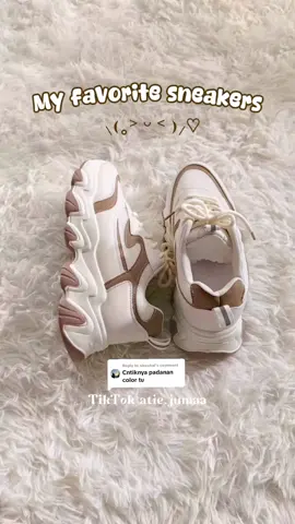 Replying to @siseshal fall in love dengan sneakers ni, cantik sangat pakai jalan-jalan ⸜(｡˃ ᵕ ˂ )⸝♡ #sneakers #sneakerswanita #sneakersperempuan 
