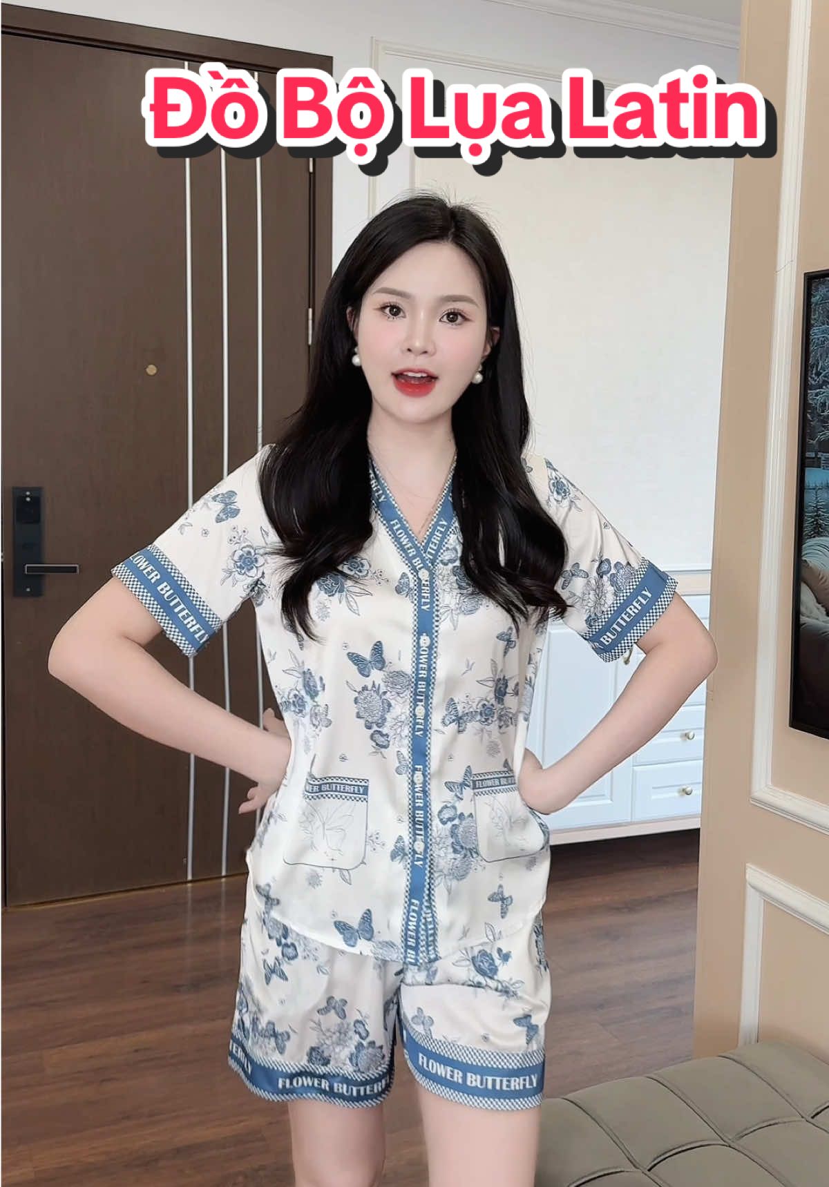 Bộ đồ mặc nhà CLOVER thiét kế tay cộc cổ y sang #champhan #champhanreview #châmphan #review #dobo #dobomacnha #doboxinh #bongu #dolua #setbongu #doluaxinh #pijama #thoitrangmacnha #thoitrangnu #thoitrang 