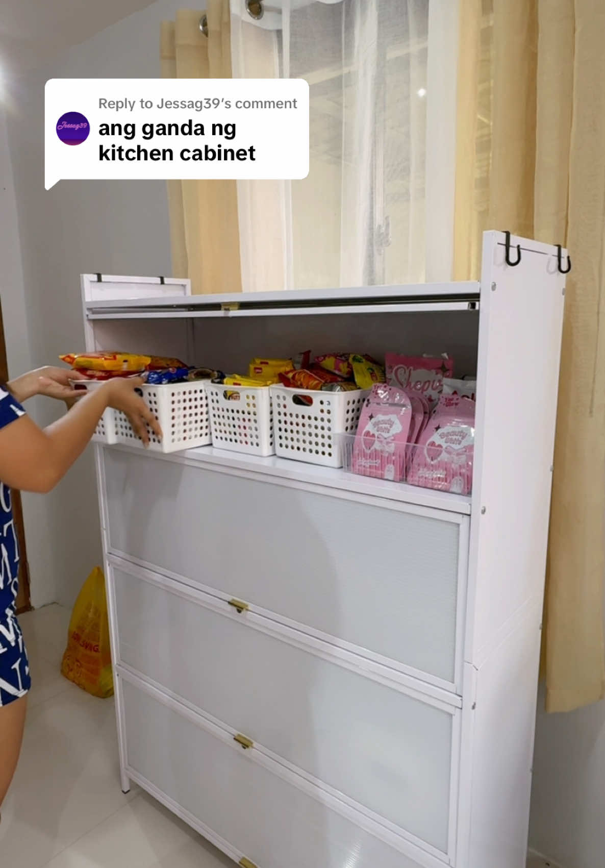 Replying to @Jessag39 #kitchencabinet #kitchenorganizer #kitchenrack 