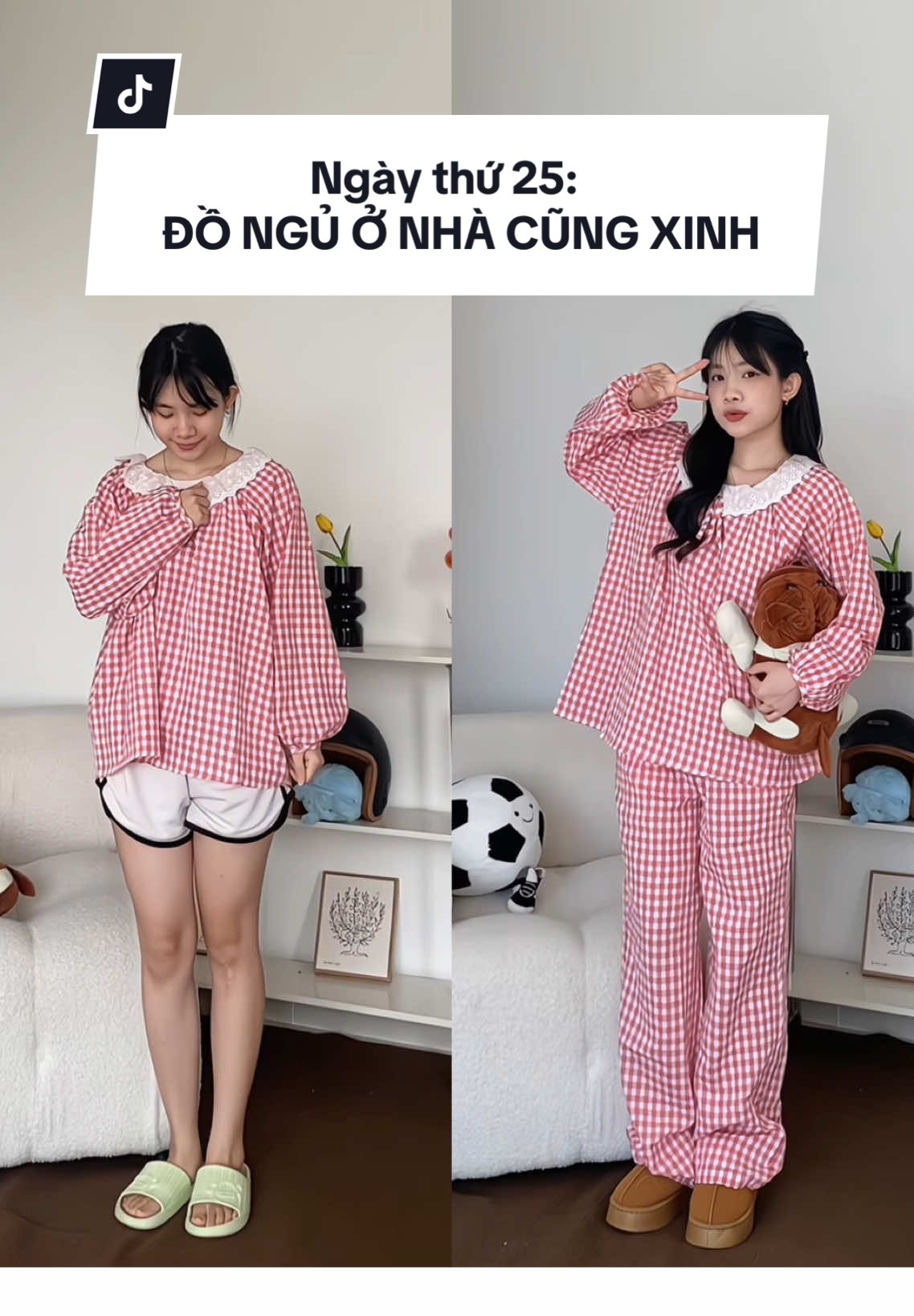 Ngày thứ 25, ở nhà cũm được khen xênhh 🧸🤎 #thoitrang #fashion #outfit #fyb #mỗingàymộtoutfit 