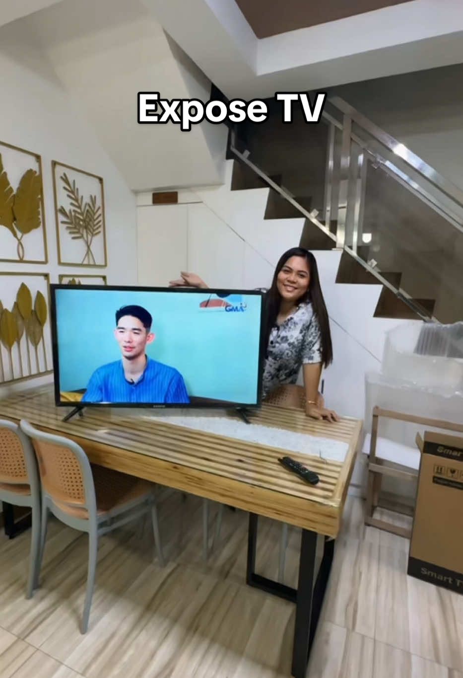 Finally! Andito na ang TV💗🙈 #expose #exposetv #tv #television #tvreco #homeessentials #fyp #fypage 