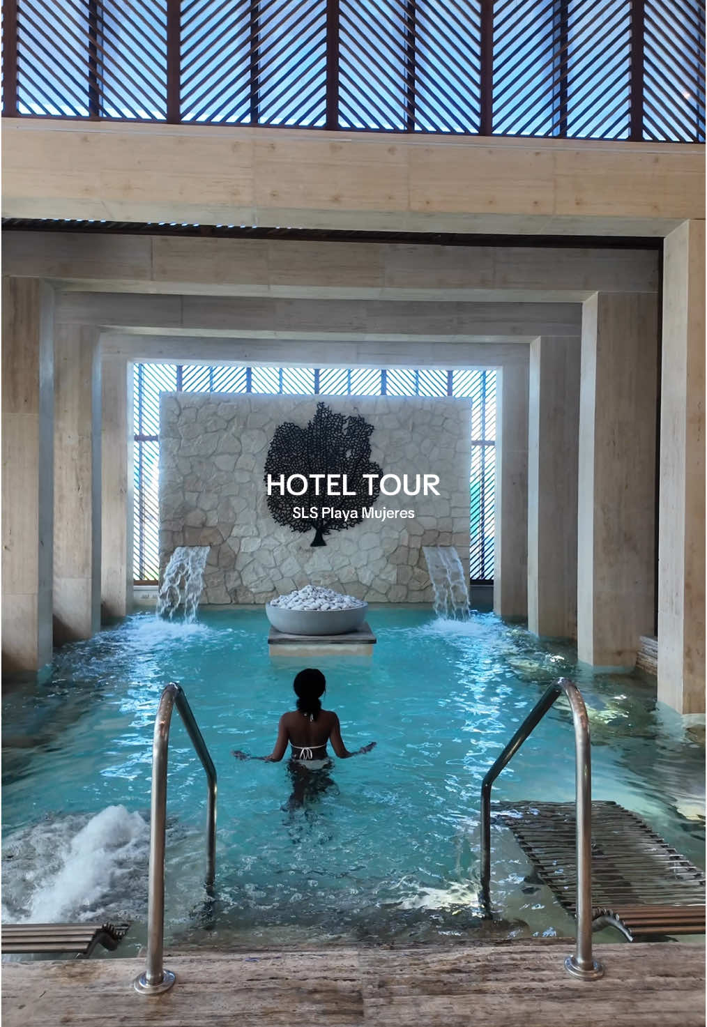 Hotel tour of the brand new @SLS Playa Mujeres Empleo an all inclusive resort. #sls #mexico #allinclusive #honeymoon 