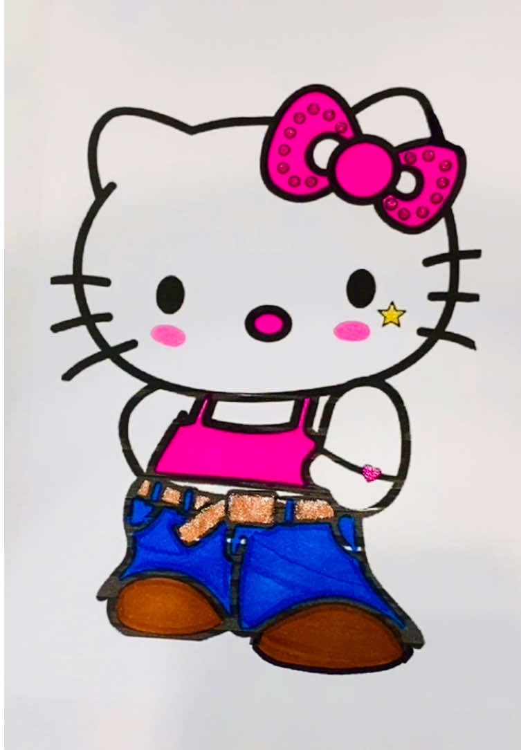 Colorindo 💙🩷… #fyp #foryoupag #coloring #colorindo #asmr #coloringbook #satisfyingvideos #cute #kawaii #hellokitty 