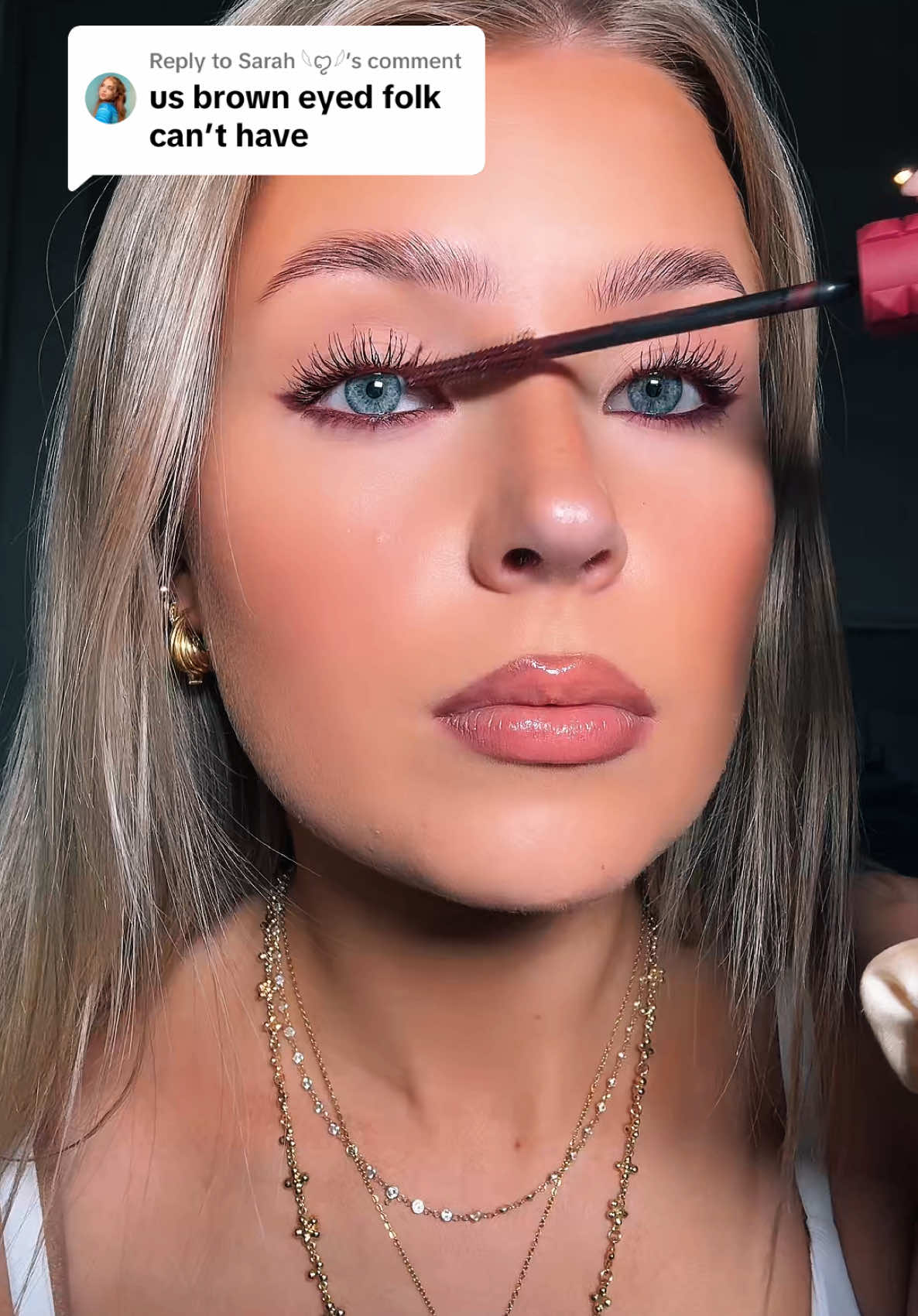 Replying to @Sarah 𓆩ꨄ︎𓆪 sorry I will never step out of line again 🙏🏻😭  @YSL Beauty in unrestricted plum  @Benefit Cosmetics UK badgal bang in unrestricted plum  #makeup 
