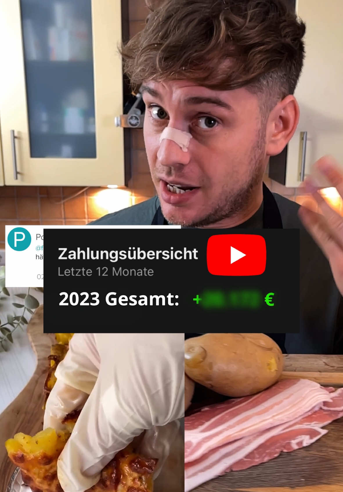 Das ist ziemlich schnell Es(s)kaliert🔥🍔 Ich hab’s mal wieder auf die Spitze getrieben: Die viralen Ofen-Smash-Potatoes einfach zu Buns umfunktioniert – weil warum nicht? 🥔🧀 Das Rezept ist so simpel wie genial: Vorgekochte Kartoffeln auf geriebenem Cheddar-Mozzarella-Mix setzen, zerdrücken, noch mehr Käse drüber und ab in den Ofen (220°C, 15 Min.). Dann geht’s ans Stapeln: Soße deiner Wahl, dreifach gesmashtes Rindfleisch mit doppelt Schmelzkäse auf jeder Lage, knuspriger Bacon – und natürlich die Käse-Kartoffel-Buns als Abschluss. Perfekt crunchy, maximal cheesy! 🏆 ‼️Aber apropos smashen – egal, wie krass dein Cheat Meal ist: Hydration muss sitzen. Und das heißt nicht einfach nur „viel Wasser trinken“, sondern dem Körper die richtigen Mineralien und Elektrolyte geben. Genau da kommt @holysquad.official ins Spiel; HOLY Hydration liefert dir nicht nur wilde Geschmacksrichtungen, sondern auch Mineralien, Elektrolyte & Vitamine, die dich wirklich hydrieren. Kein unnötiger Kram, einfach smarter trinken! 🌴 Bock zu testen? Mit meinem Code „FUTTERNEID“ bekommst du 10% Rabatt auf deine erste Bestellung. Stay hydrated, aber richtig! 💦🔥 👉 https://weareholy.com/Futterneid