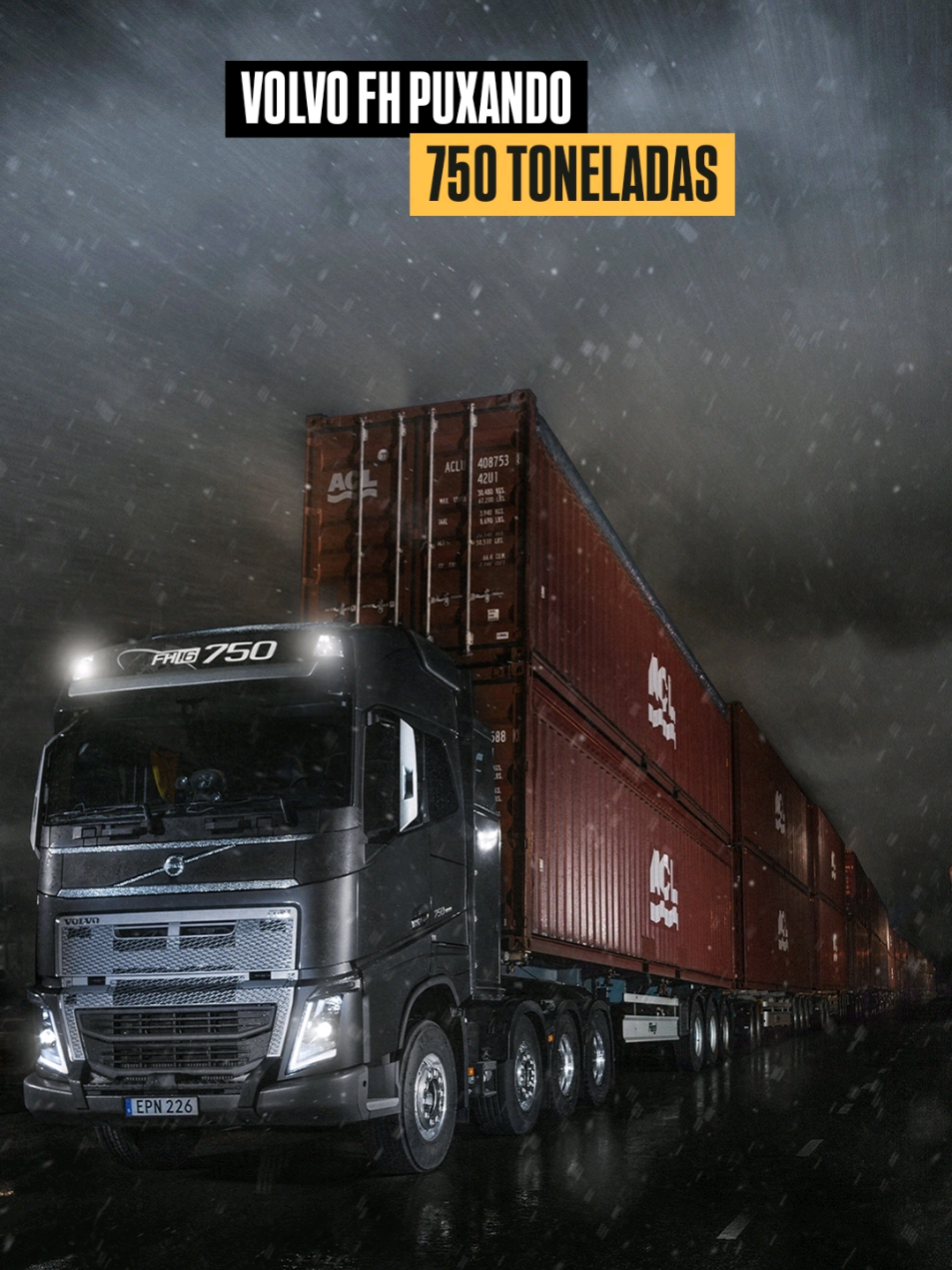 Volvo FH 750 8x4 puxando 750 toneladas em um desafio impressionante! #volvo #volvotruck #caminhao 