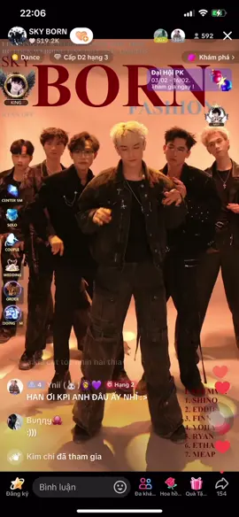 Nhảy nhóm r mà đẹp vậy hở các anh #SKYBORN #xuhuong #finn #shino #meap #ethan #eddie #yohan 