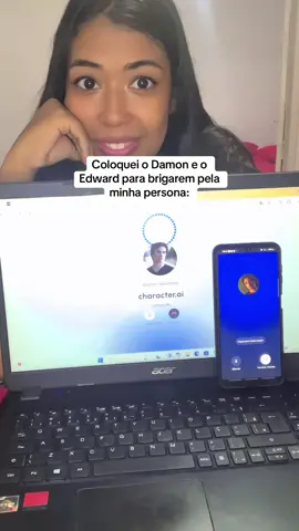 E depois eles ainda partiram para um Enemies to lovers se vcs gostarem eu posto #characterai #characteraichat #ia #damonsalvetore #edwardcullen #crepusculo #tvd 