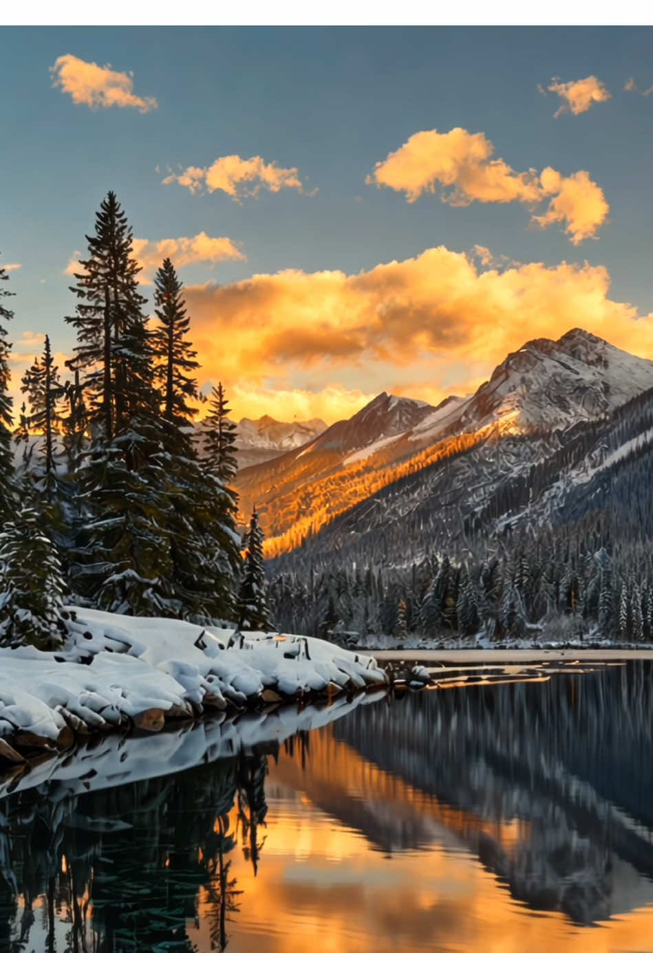 Beautiful Winter Scenery #fyp #foru #foruyou #beautiful #positivevibes #feelinggood #beautifuldestinations #mood #moody #aesthetics #aestheticvideos #relax #relaxing #relaxation