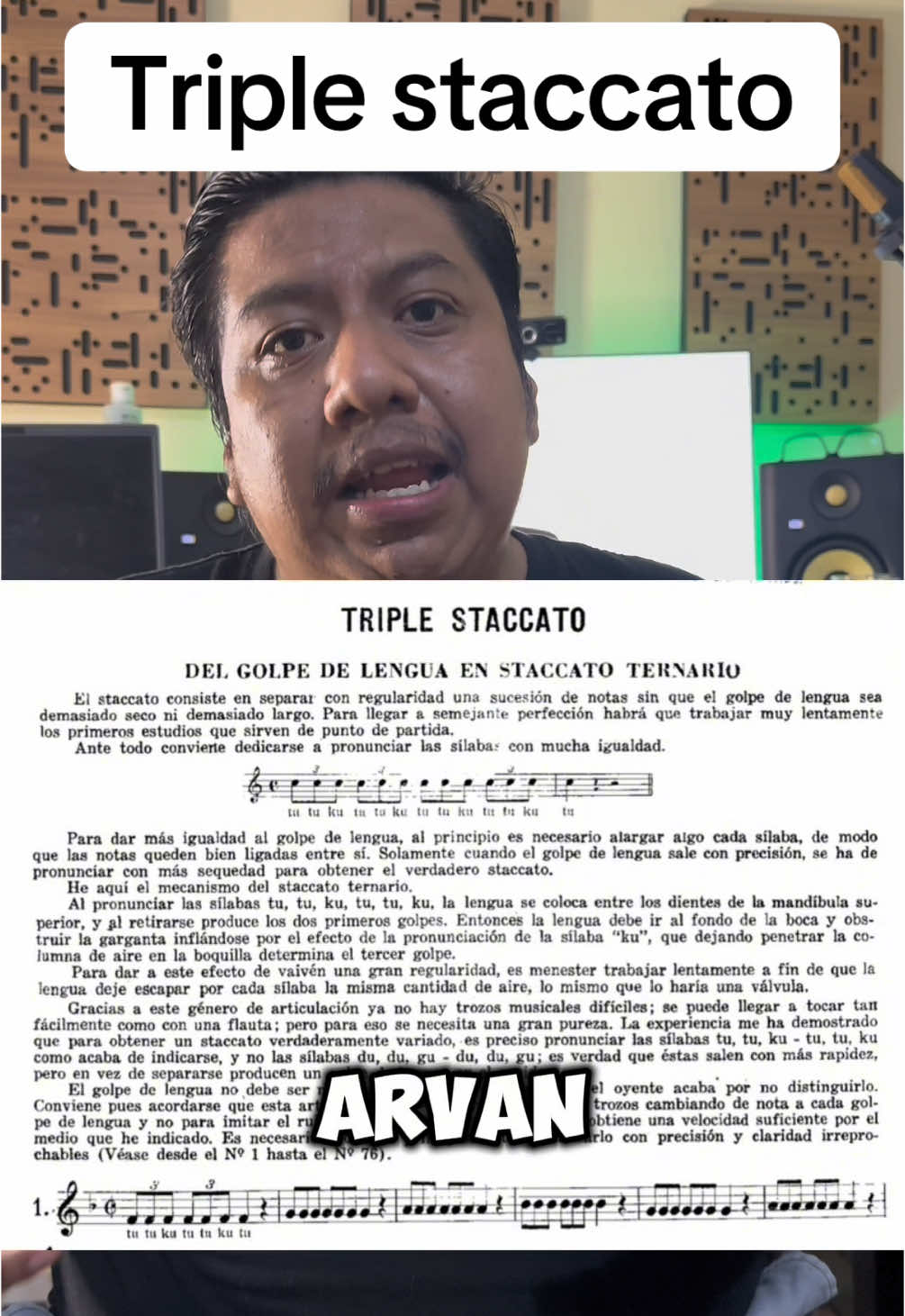 Triple staccato (Doble Articulación)#musica #musicos #musicosentiktok #musico 