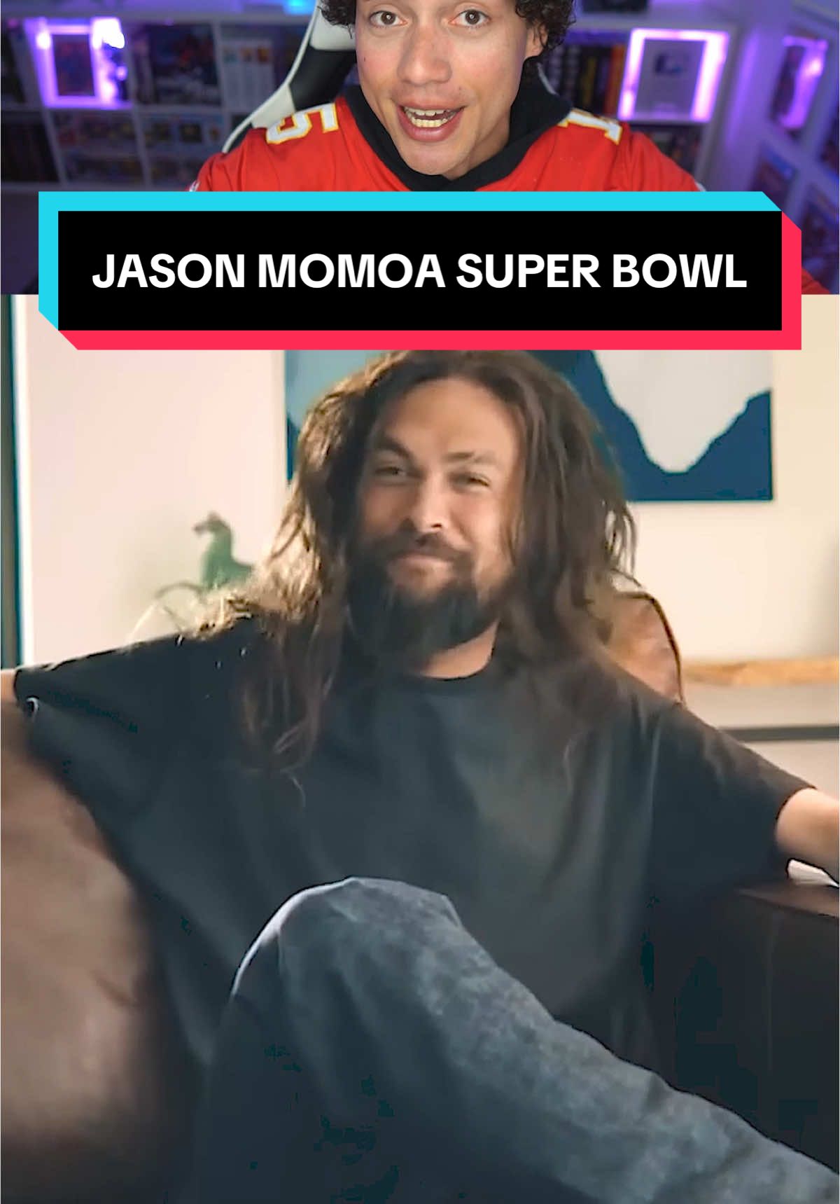 jason momoa is peak comedy #superbowlsunday #jasonmomoa #aquaman #SuperBowl #dcuniverse 