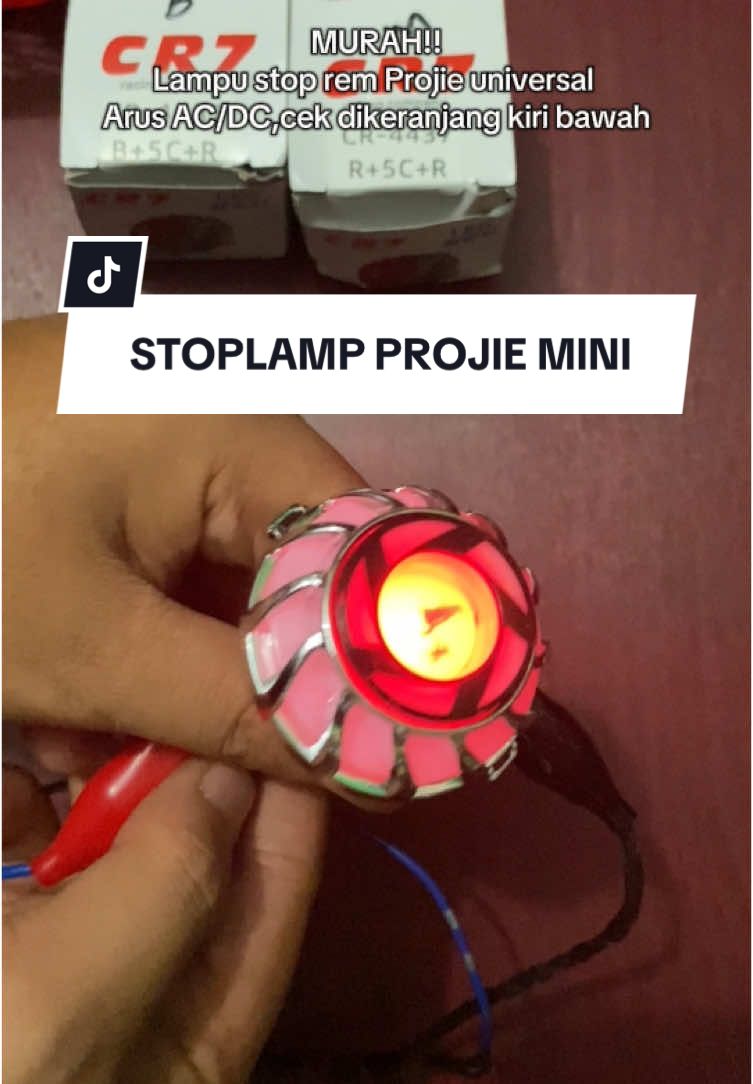 Lampu stop Projie, arus AC/DC masuk, pnp tinggal pasang tinggal colok ke semua motor #lampurem #stopremprojie #lampustop #lampuvariasimotor #lampustopmotor 