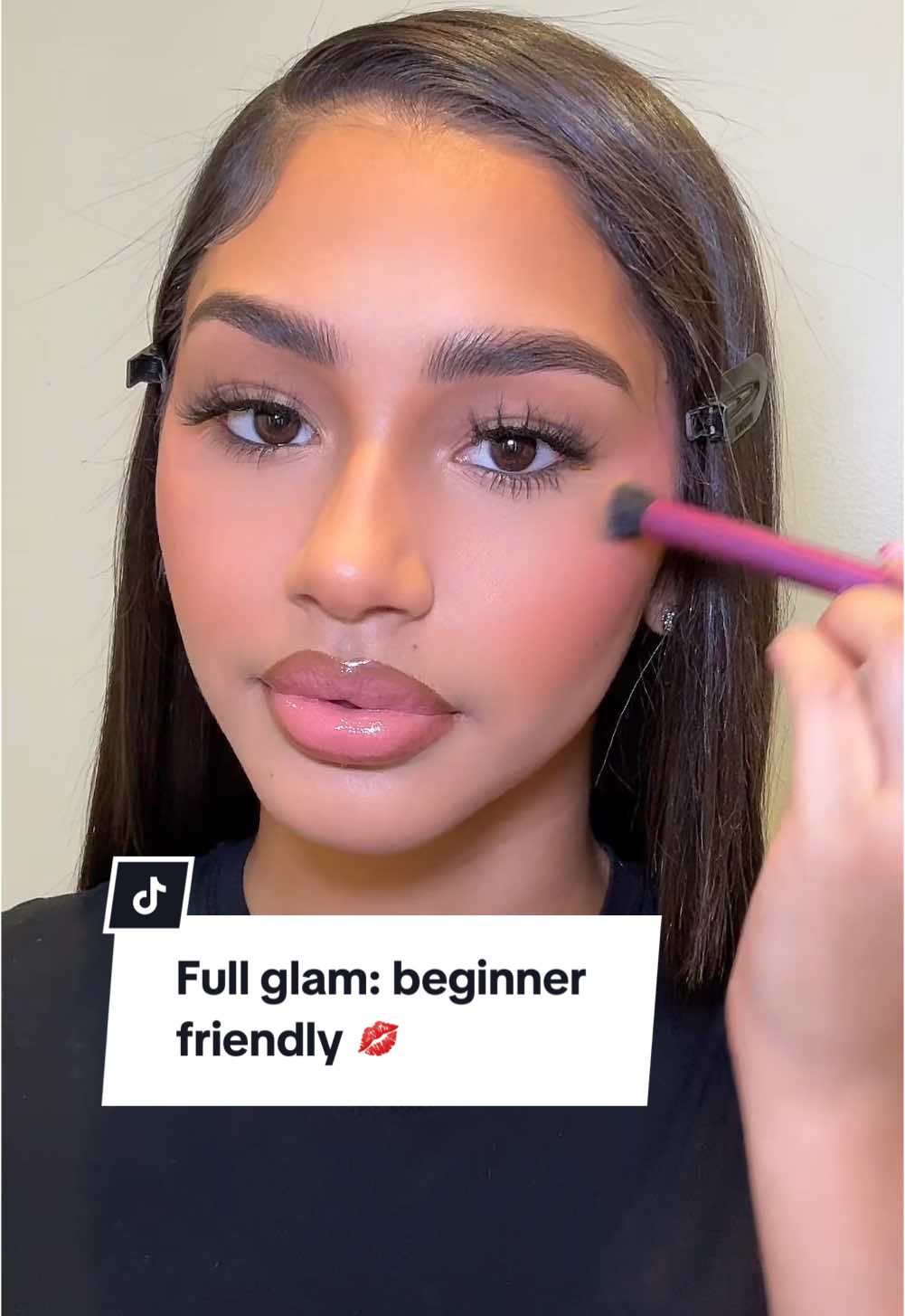 I’m still learning how to put strip lashes on BUTTT Yall been asking for my makeup routine!! 🥰 #phillytiktok #fyp #makeuptutorial #begginermakeuptutorial 