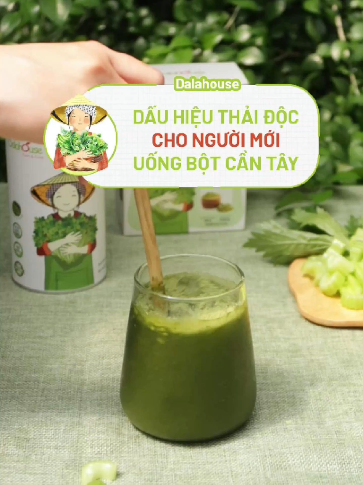 Dalahouse hướng dẫn cách uống bột cần tây hữu cơ cho người mới bắt đầu: 🌱 Tuần 1: Pha 1.5g bột cần tây với 500ml nước lọc hoặc nước ấm, uống vào mỗi sáng. 🌱 Tuần 2: Pha 1.5-2g bột cần tây với 350ml nước lọc hoặc nước ấm, uống trước khi ăn sáng và buổi tối trước khi ngủ. 🌱 Tuần 3: Pha 3g bột cần tây với 350-500ml nước lọc hoặc nước ấm, uống trước khi ăn sáng và buổi tối trước khi ngủ. #Dalahouse #songkhoe247 #organicproduct #LamDong #nongnghiephuuco #botcantay #Lifestyle #healthylifestyle #greenjuice #organicfarm #botraucu #hangviet