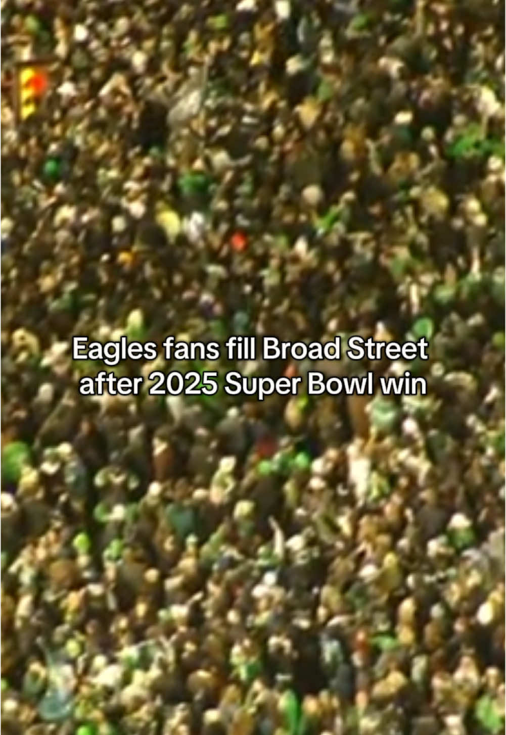 The Birds have done it again! Eagles fan take to North Broad Street to celebrate the team in green’s Super Bowl LIX win! #fox29philly #eagles 