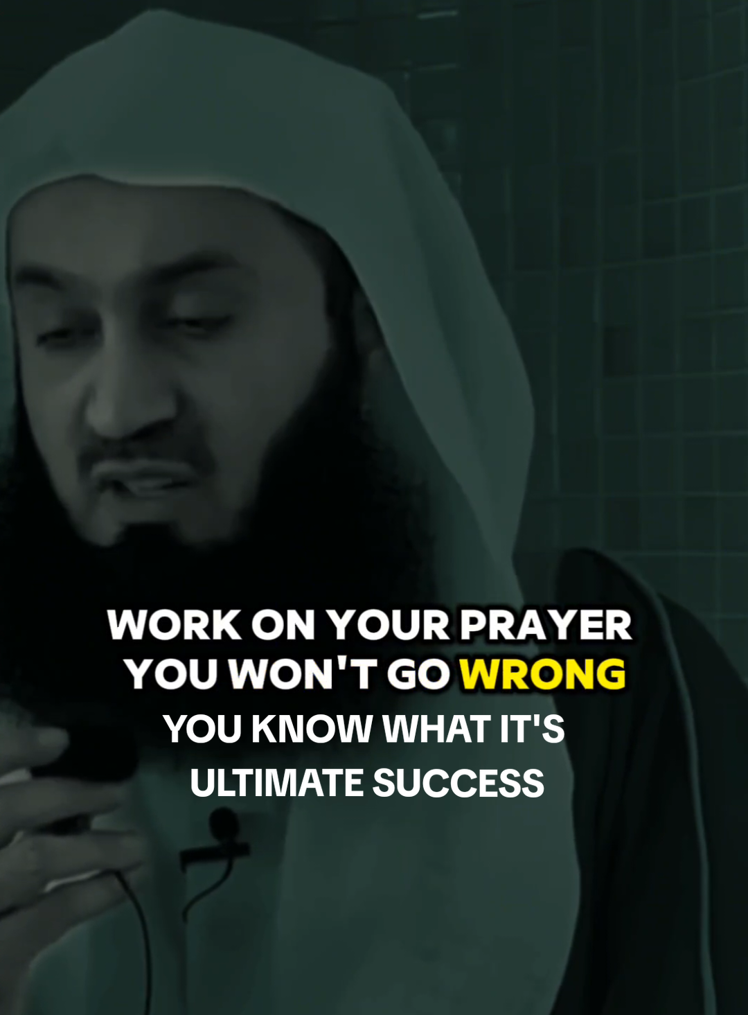 Work on your prayer you won't go wrong you know what it's ultimate success. #muftimenk #muftimenkofficial #motivationalspeech #islamicreminder #islamicmotivation #islamic_video #muslim #1millionaudition #goviral #viralvideo #fyp #foryoupage 