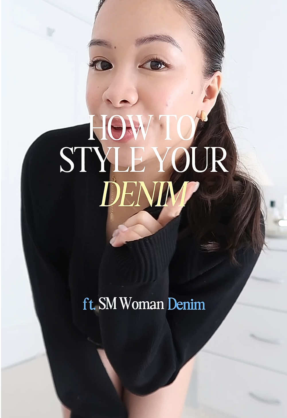 How to Style Denim & Add a Pop of Color 🩵  #SMFashion #SMWomanDenim #OOTD