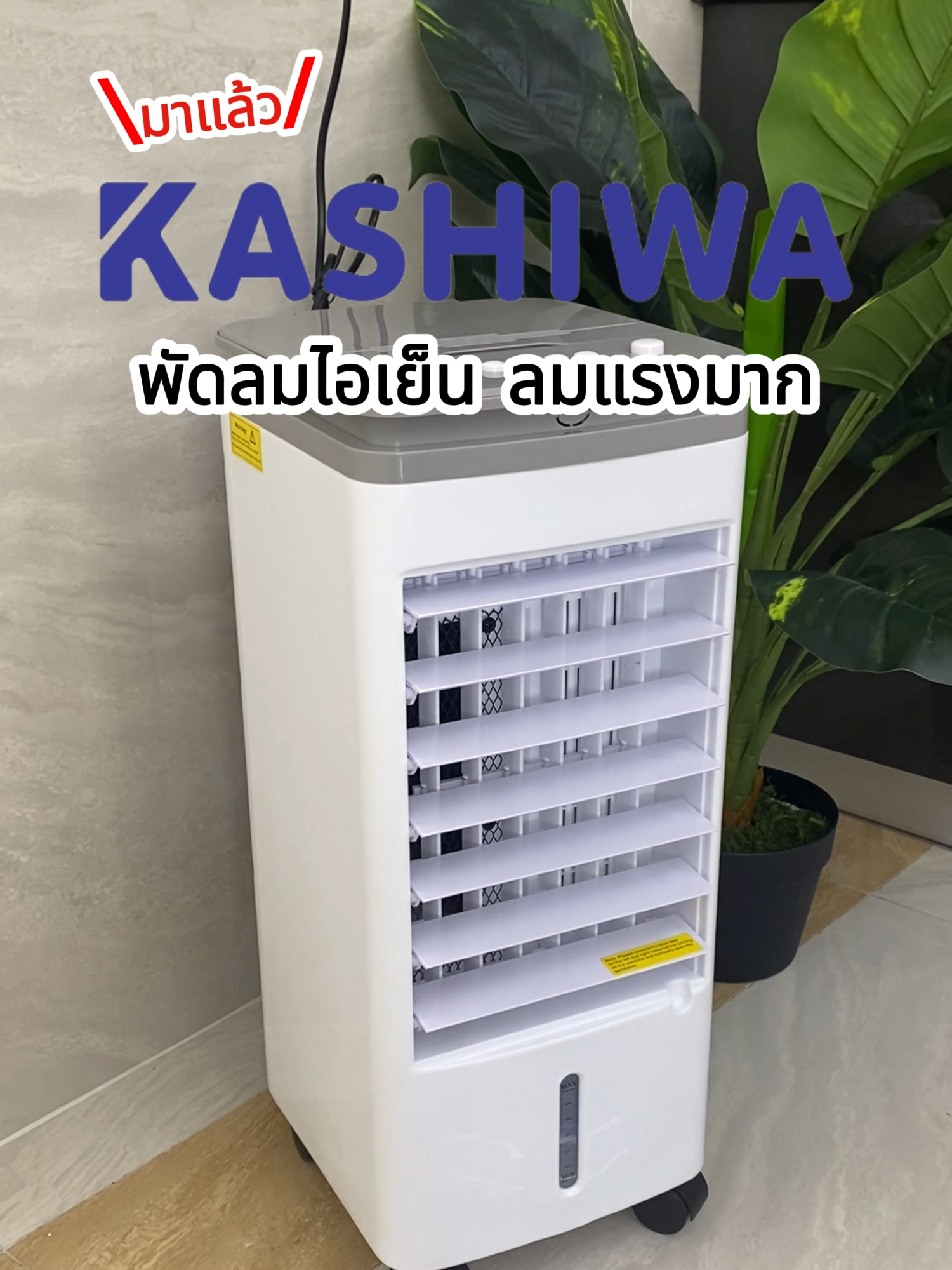 พัดลมไอเย็น ลมแรงมาก😻😻 #kashiwa #เครื่องใช้ไฟฟ้า #พัดลมไอเย็น