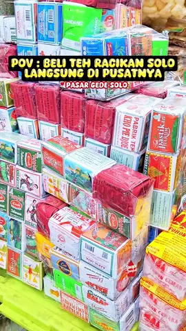 BELI TEH RACIKAN SOLO LANGSUNG DIPUSATNYA 📍 Pasar Gede Solo #tehsolo #suapsumpit #wedangan #resepteh #resepsimpel #tehginastel #pasargedesolo #kuliner 