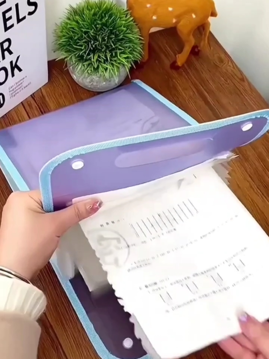 Folder File Organizer Expanding File Folder  Clear 13 Layer Test Paper