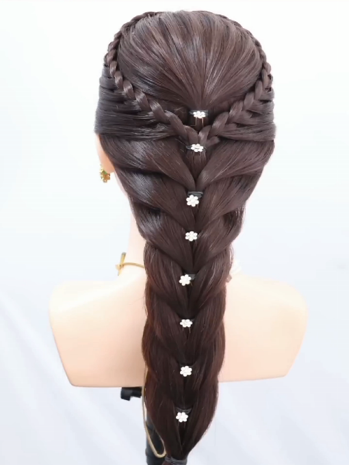 hairstyle design for girls #foryour #hairstyle #hairdesign #fyp #viral_video 