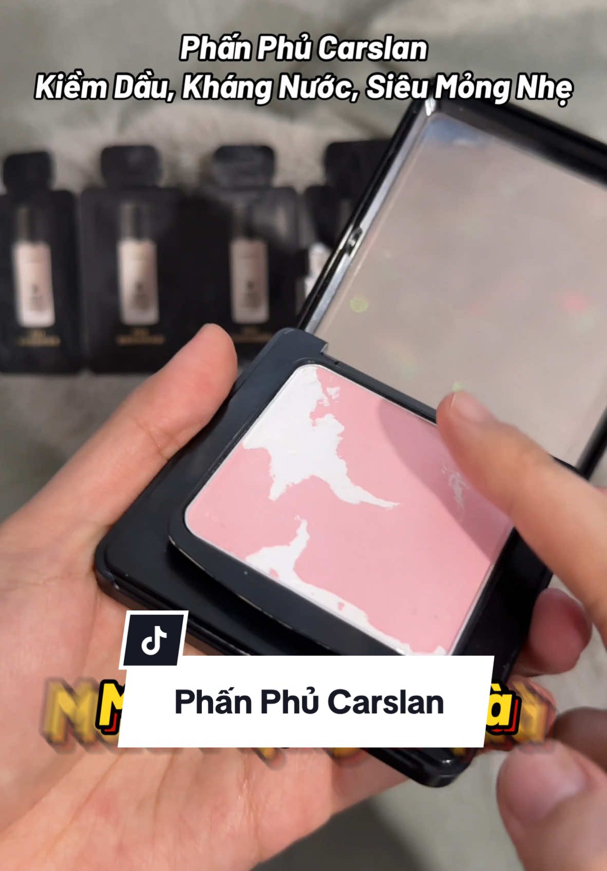Phấn nhà Carslan dùng 1 lần là mê, kháng nước tốt, kiềm dầu đỉnh, đã thế hạt phấn siêu mỏng nhẹee nữa #phanphukiemdau #carslan #phanphucarslan #reviewlamdep #fyt 