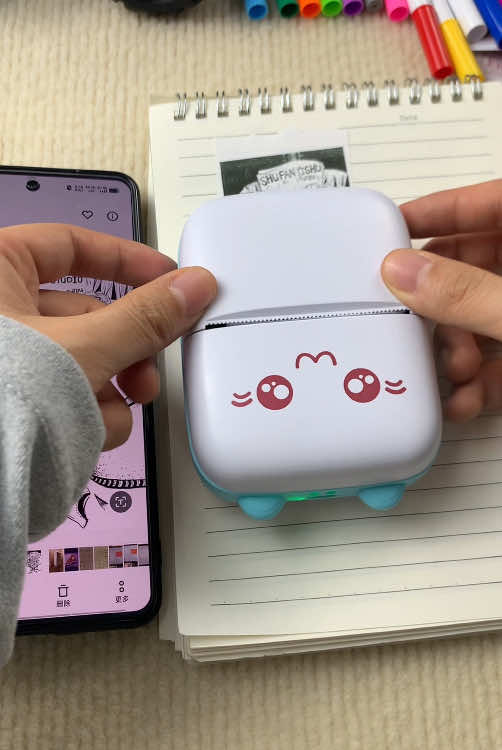 Mini portable cat printer #linkinbio #handy #amazingfinds #stationery #catprinter #fyp #miniprinter 
