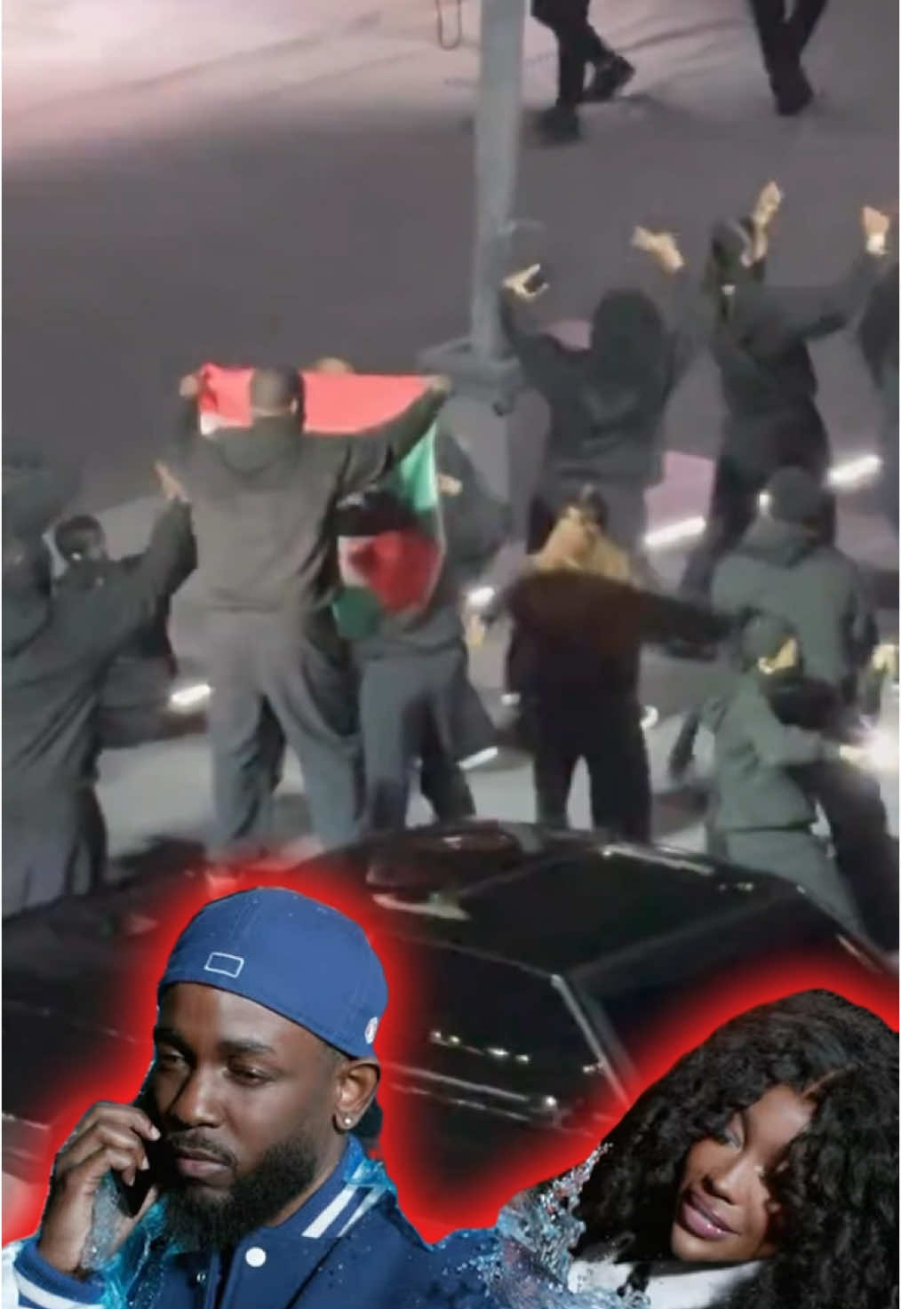 Kendrick Lamar’s Super Bowl Show Interrupted by Palestinian Flag Waver 🏈🇵🇸  #kendricklamar #gaza #SuperBowl #palestine #kdot 