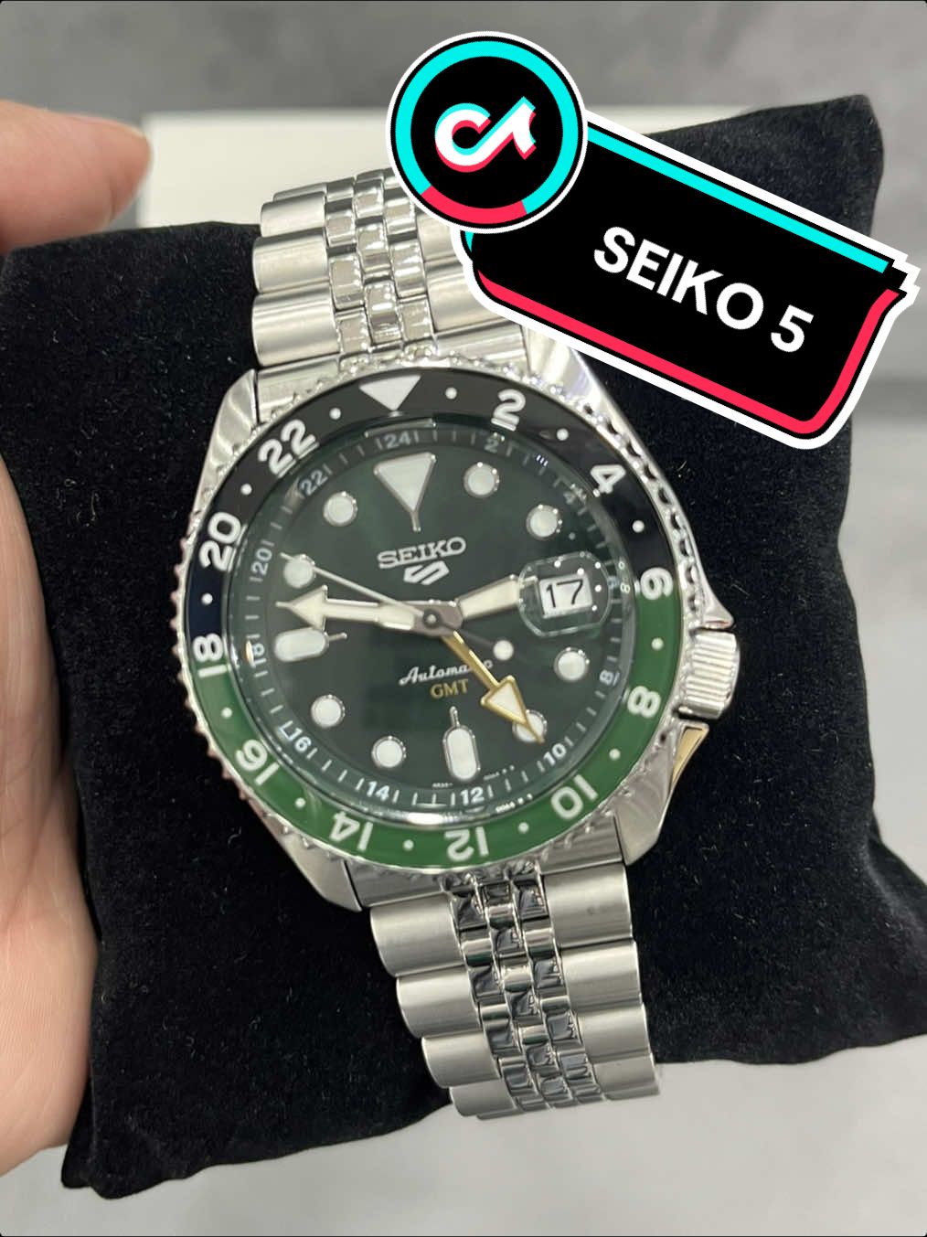 SEIKO 5 Automatic GMT world time travel 100m water resistant full stainless stell RM2200 #original #jamlelaki #jammantap 