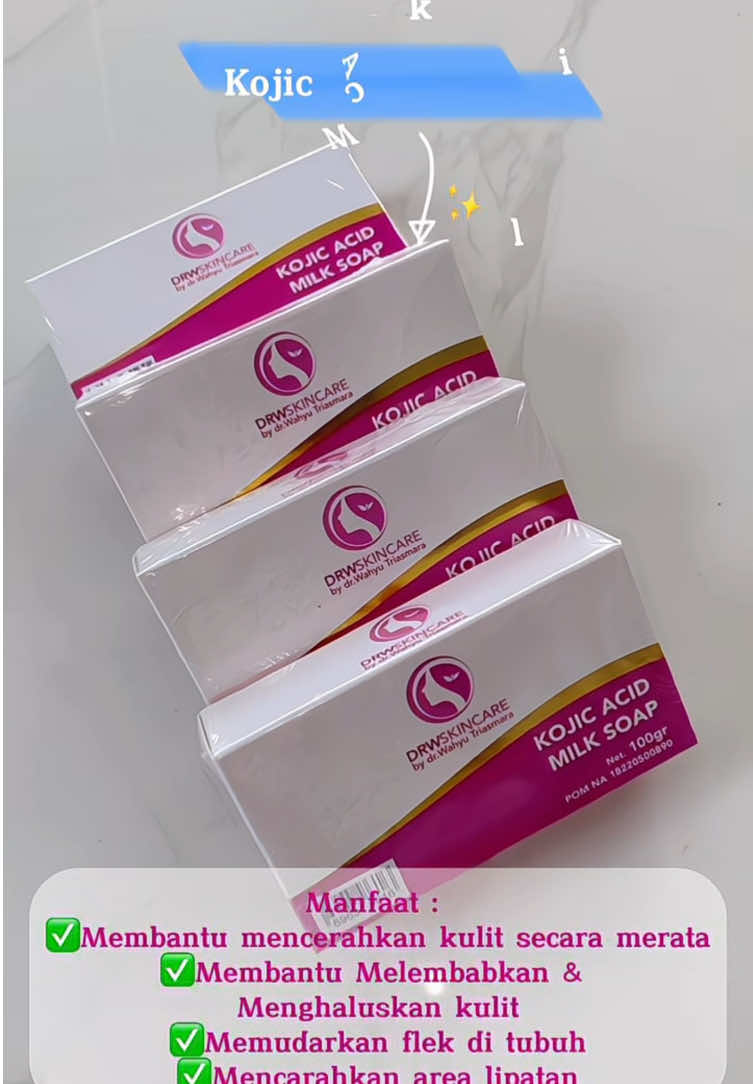 Hayoo siapa yang lagi galau karena 𝐣𝐞𝐫𝐚𝐰𝐚𝐭 𝐩𝐮𝐧𝐠𝐠𝐮𝐧𝐠 yang suka muncul kempes?  Sini - sini bestie mimin cantik spill produk yang 𝗕𝗲𝘀𝘁 𝗯𝗴𝘁 buat usir jerawat punggung 𝗦𝗮𝗯𝘂𝗻 𝗞𝗼𝗷𝗶𝗰 𝗦𝘂𝗹𝗳𝘂r Perpaduan Sulfur dan kojic Sulfur (belerang) adalah sebagai pembunuh bakteri, jamur, dan parasit. Sabun Kojic Sulfur Drw merupakan sabun skincare yang terbuat dari bahan alami serta memiliki manfaat untuk dapat memutihkan kulit, melembabkan badan, mengatasi jerawat punggung, bekas luka, dan masalah kulit badan , bekas luka, panu, kadas kurap, korengan, kudisan dan mencerahkan kulit.   Masih ada 2 varian sabun yg bisa kalian pilih sesuai dengan keluhan masing-masing ya boleh disimak vidio diatas dearss🥰 #drwahyutriasmara #fyp #sabunviral #drwskincareindonesia 