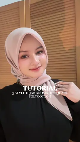 tutorial simple pakai hijab wangi yang bikin pipi tirus♡ #ChallengeHijabWangi #HijabAntiLetoy #AromaticSquare #HijabWangiLatela 