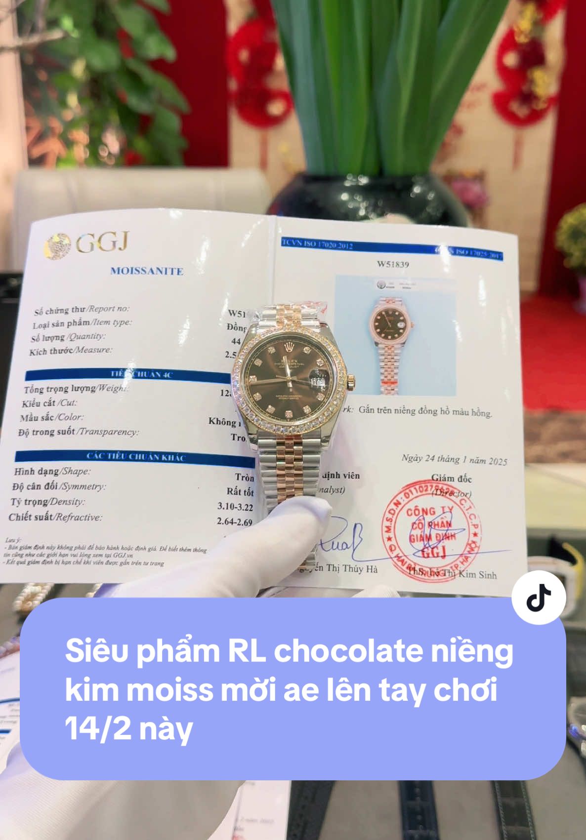 Siêu phẩm RL chocolate thuỵ sỹ niềng kim moiss mời ae lên tay chơi 14/2 này #TikTokAwardsVN #xuhuong2025 #donghonam #donghodep #rolex #tuyendongho 