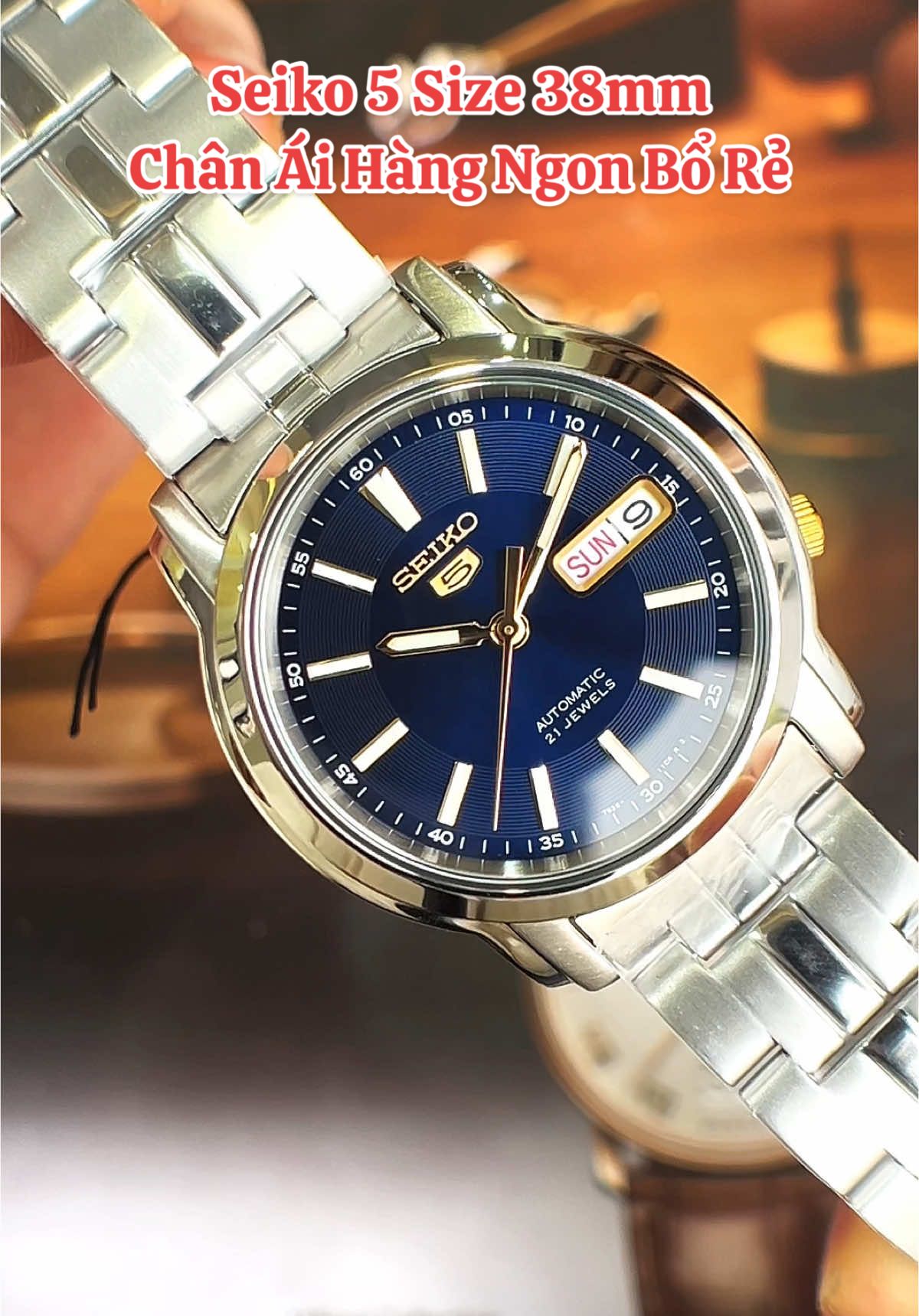 Đồng Hồ Cơ Size 38mm Giá bình dân thì chỉ có thể là Seiko5 #dongho #donghoco #donghonam #donghogiare #donghonhat #watch #foryou #donghochinhhang #seiko #seiko5 