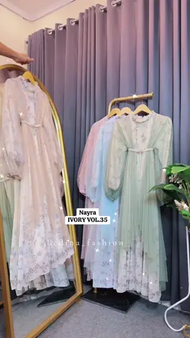 Nayra Dress IVORY VOL.35 💛🤍✨😍😍 #fypシ゚ #fypシ゚viral🖤tiktok #zxycbafyp #fyppppppppppppppppppppppp #gamislebaran2025 #WIBGAJIAN #zxycba #gamiskekinian #fypdongggggggg 
