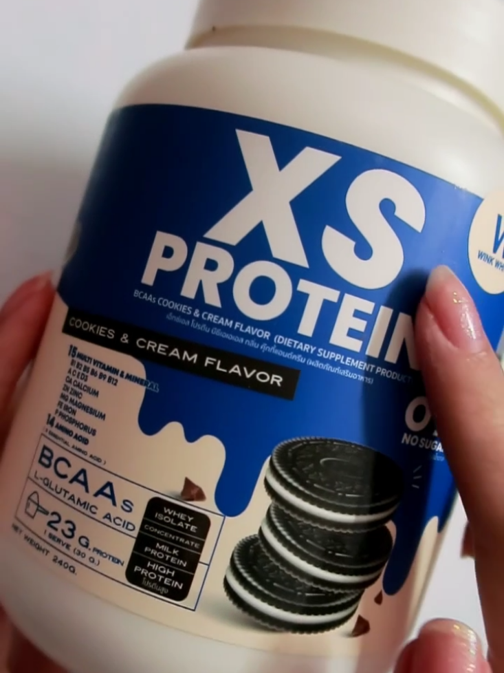 เวย์โปรตีน รส คุกกี้แอนครีม กินง่ายมาก อร่อยค่ะ #เวย์โปรตีน #อาหารเสริม #สุขภาพดี  #อาหาร #ขนม #tiktokshopครีเอเตอร์ #tiktokพากิน #พาชิม #อร่อยบอกต่อ 