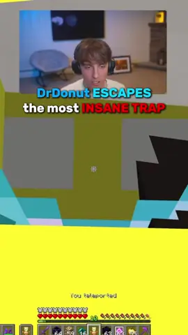 DrDonut escaped the most INSANE TRAP #drdonut #donutsmp #drcoconut #Minecraft 