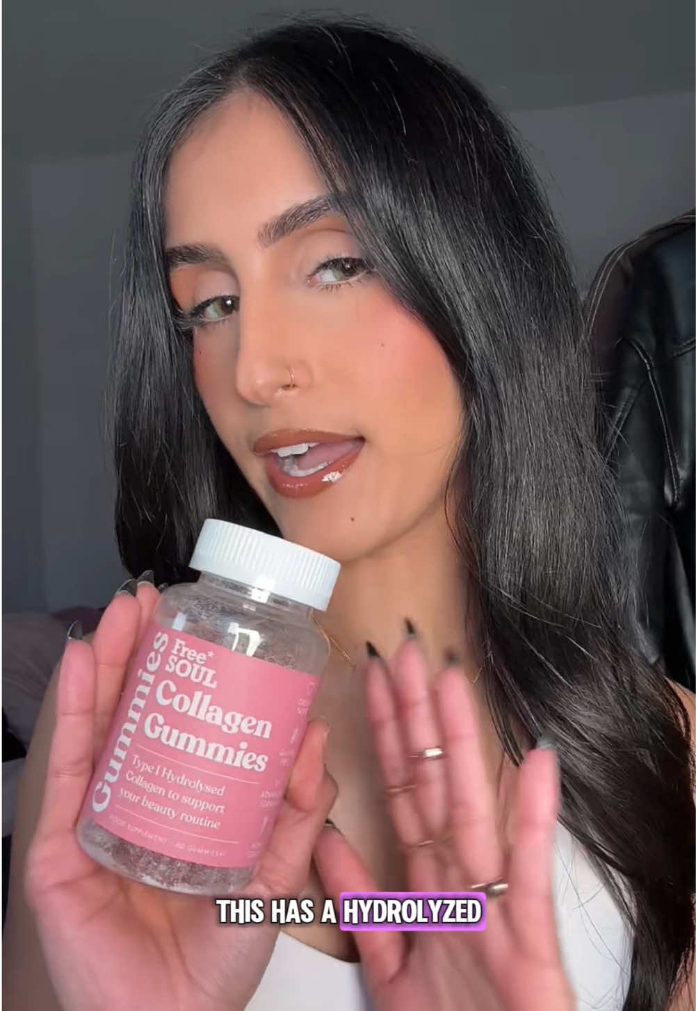 If this isn’t a sign to start incorporating collagen into your diet…idk what is @Free Soul #freesoulgummies #freesoul #collagen #collagengummies #wellness 