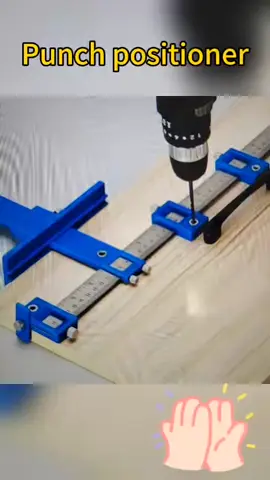 Woodworking punch locator drill guide,cabinet handle knob template locator #Hand measuring tool for woodworking #It is very convenient to install the handle #TikTokShop 