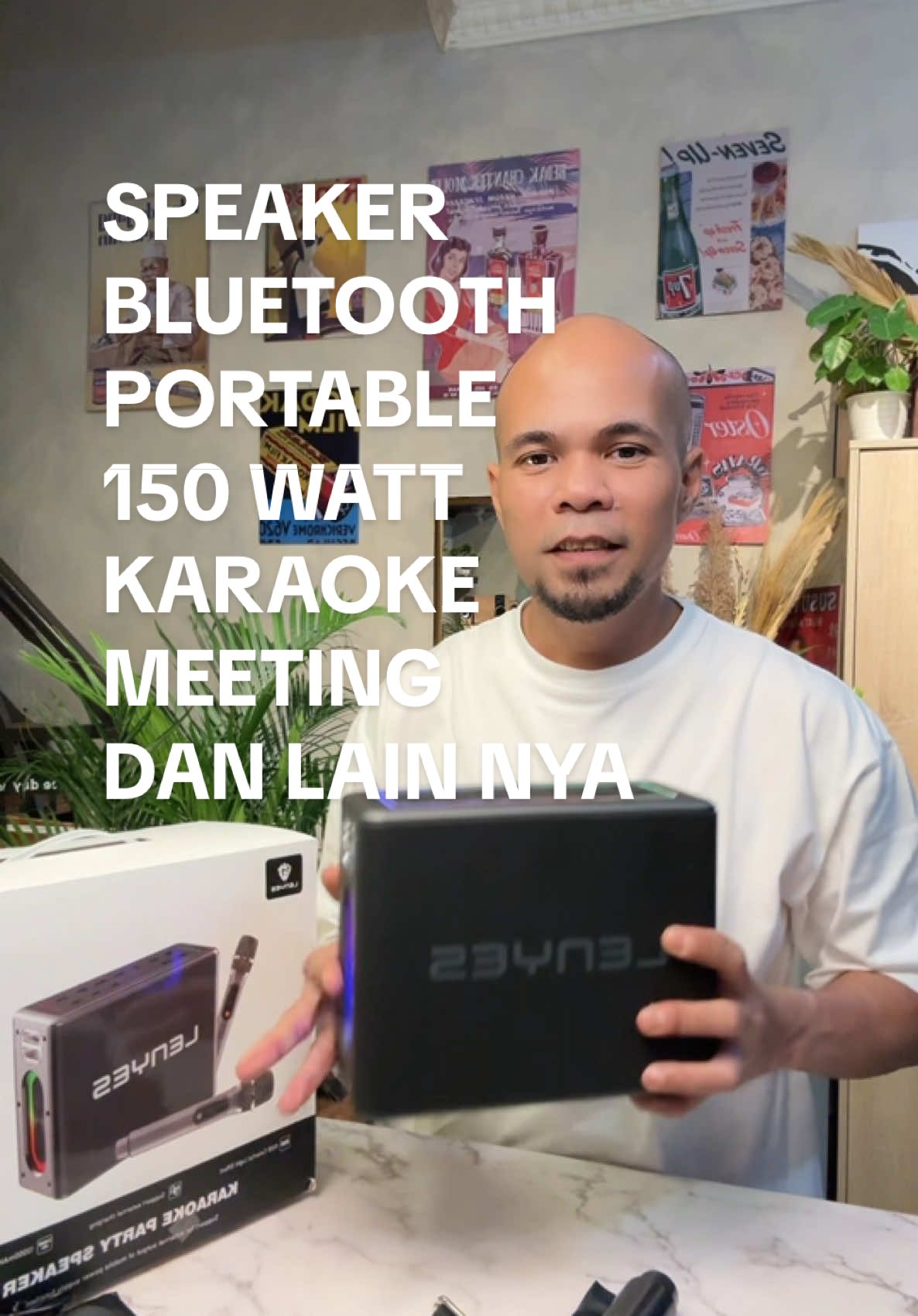 Speaker Lenyes S861 Power Output 150W Baterai Tahan 10jam Super Bass Galak #speaker #speakerportable #speakerbluetooth #speakerkaraoke 