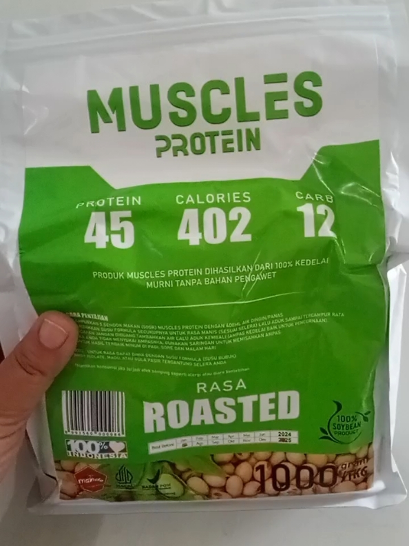 Muscles protein...minuman sereal dari susu kedelai murni bagus buat yang mau menambah berat badan dan yang lagi berolah raga#tinggiprotein #fypシ゚ #viral #muscles #susukedelai #minumanolahraga #jangkauanluas 