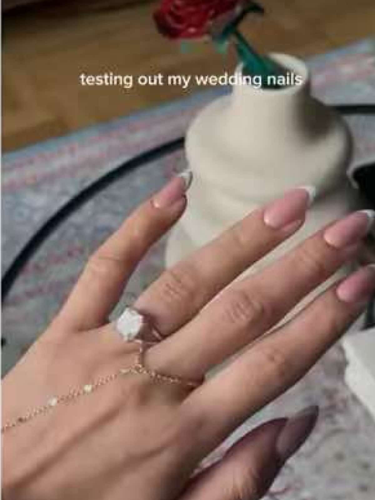 Need to have this level of precision on my home-nails expeditiously #russianmanicure #weddingnails #desiwedding #desibride #2025bride 