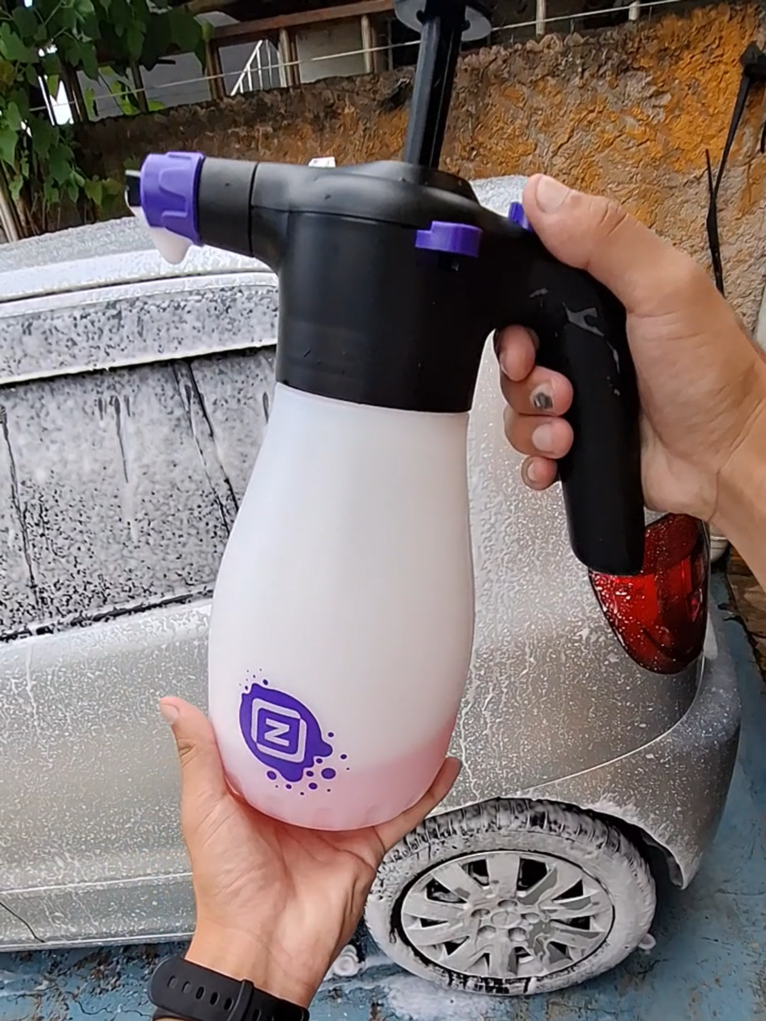 Primeiras impressões do snow foam manual Zacs  #lavagemdetalhada #zacs #snowfoam
