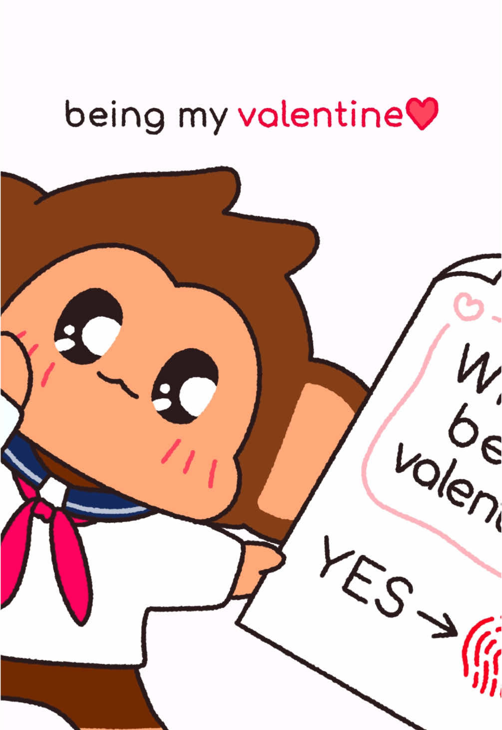 Will you be my valentine? 🙈❤️ #cartoon #funny #comedy #animation #cute #fyp