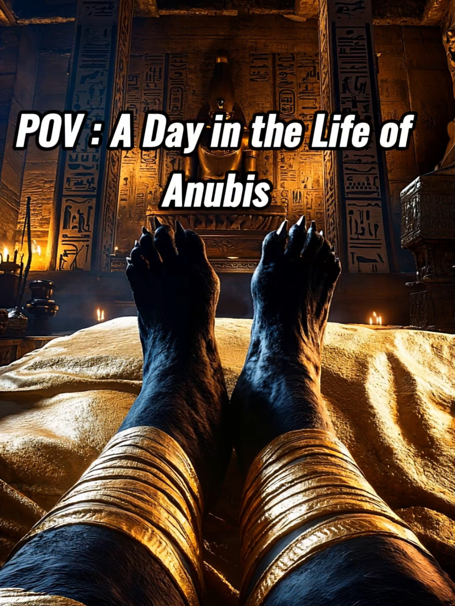 POV : A Day in the Life of Anubis #god #movie #egyptian #cinematic #pov #anubis #wallpaper4k