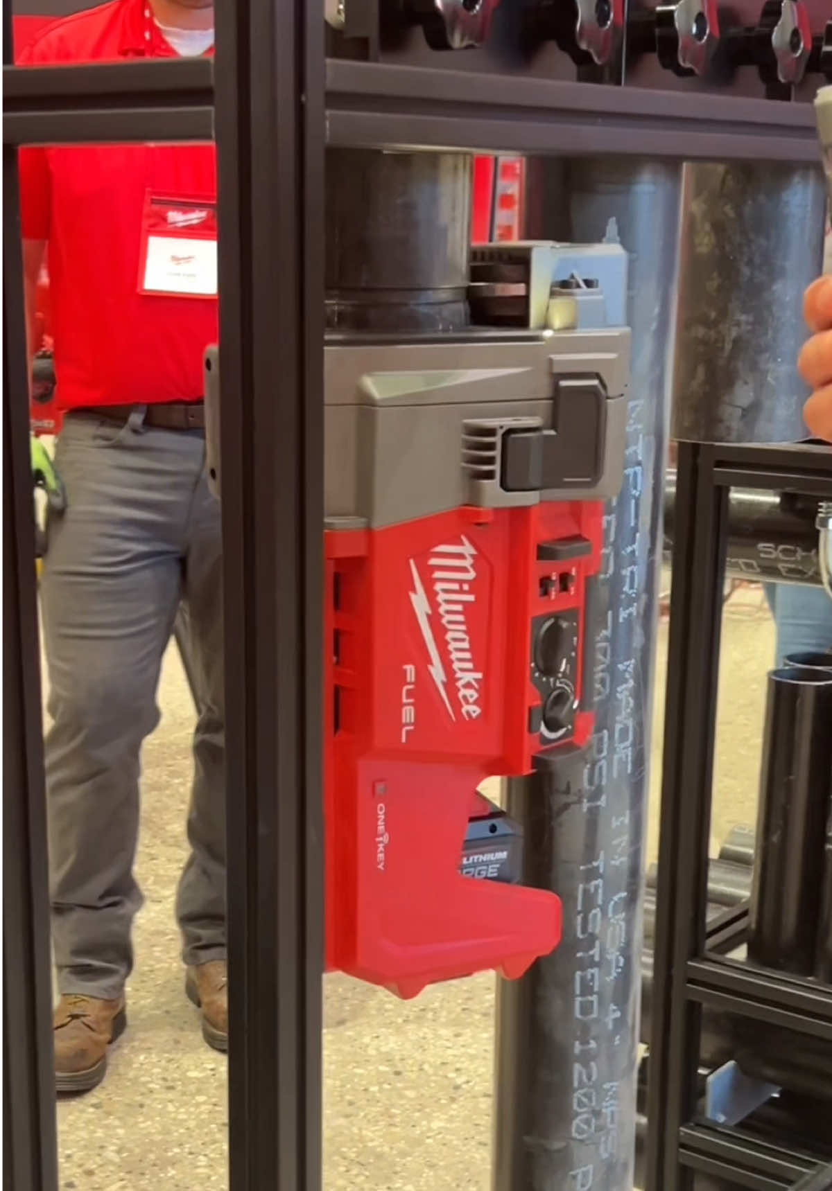 Get your GROOVE on!! @Milwaukee Tool ves, or making grooves at the AHR Expo in Orlando this week. The M18 FUEL RINGER Roll Groover for 1-1/4” - 4” Sch 10/40, 6” Sch 10 and M18™ FUEL™ RINGER™ Roll Groover for 2” – 6” Sch 10/40 are the industry’s first cordless roll groovers. #shoplife #hvac #milwaukeetool #btutools #tools #florida 