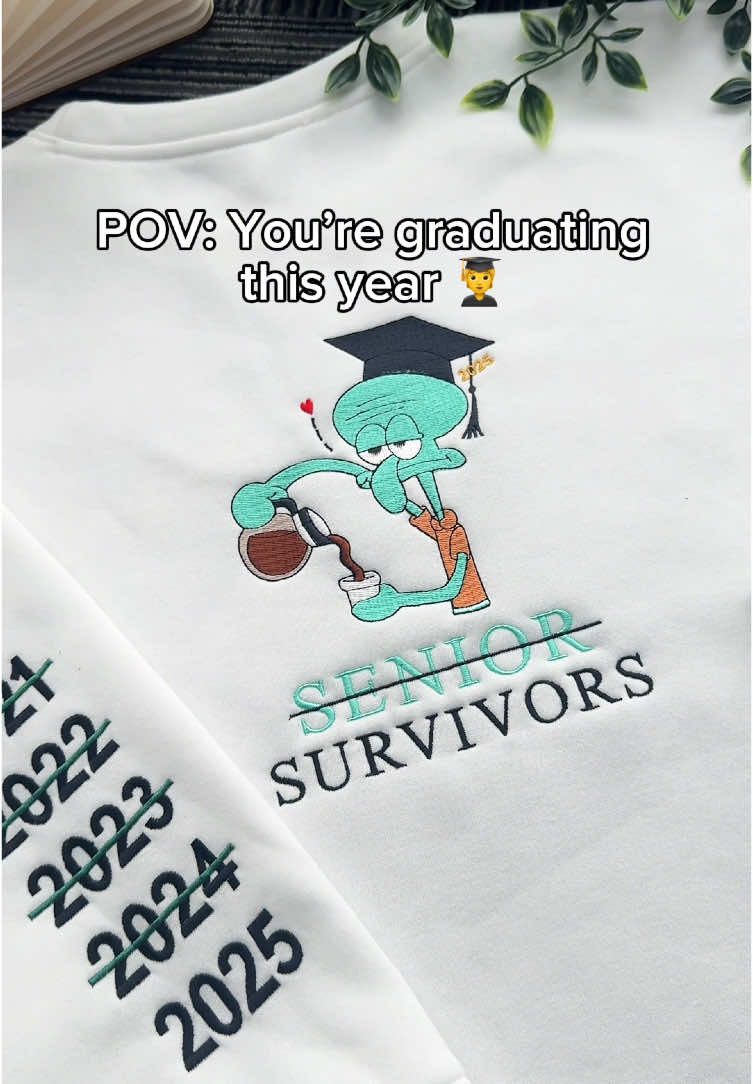 Customize your own shirt now ❤️‍🔥 #graduate2025 #2025graduate #2025grad🎓 #2025seniors #2025senior #senior #senioryear #embroiderysweatshirt #graduationshirt #graduateshirt #squilliumfancyson #squilliumfancysongraduate #squilliamfancyson #squilliam 