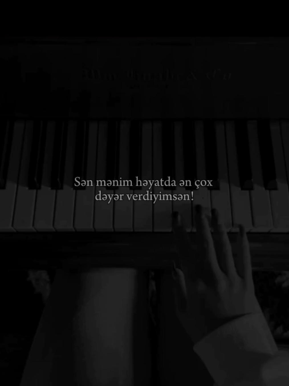 Bu sözlər çox dəyərlidir. Kiməsə belə hisslər bəsləmək və bunu ifadə etmək çox gözəldir. Ümid edirəm ki, həmin insan da bunu hiss edir və qiymətləndirir..🤍